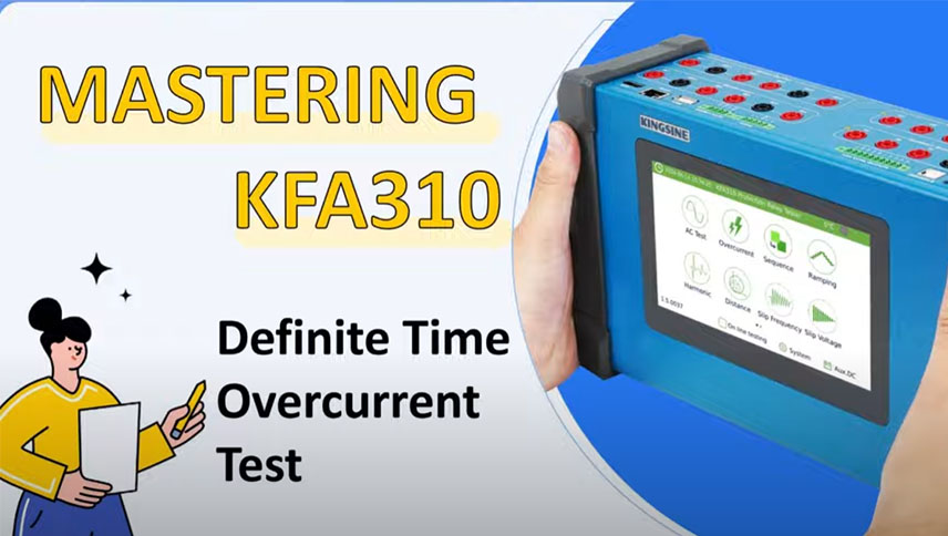 Master KFA310: Test di sovracorrente a tempo definito